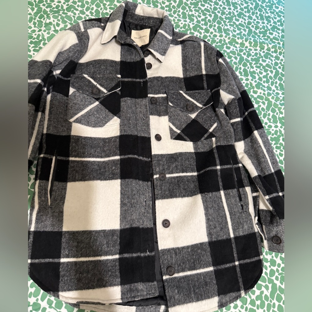Thread & Supply Charcoal and Black Outerwear